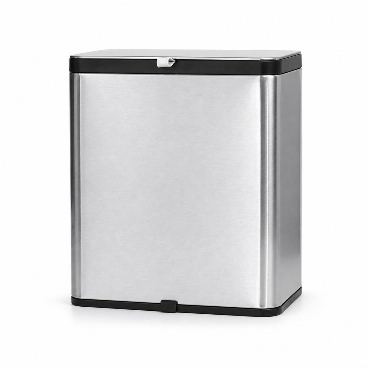 Stainless Steel Wall Mounted Trash Can with Lid Space-Saving Wall-Mounted Trash Bin Compact Hanging Waste Bin Small for Kitchen, Cabinet, Bathroom