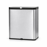 Stainless Steel Wall Mounted Trash Can with Lid Space-Saving Wall-Mounted Trash Bin Compact Hanging Waste Bin Small for Kitchen, Cabinet, Bathroom