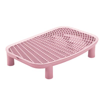 Litter Box Mat with Legs Rectangular Cat Litter Mat with Raised Grid for Home
