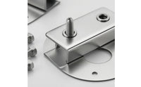 2 Pieces No-Drill Underwater Light Bracket Direct Install Clamp-Style Mounting Bracket 1.5 Mm Thick Hardware for Water Feature