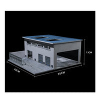 Collectible Factory Diorama Detailed 1:64 Workshop Display Realistic Duplicate LED Lighted Diorama for Collection Room, Office Desk