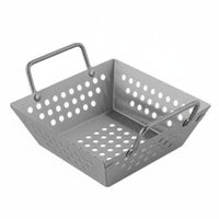 Stainless Steel Frying Basket Thickened Material Square French Fry Holder Rustproof Square Serving Basket for Chefs