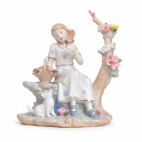 Tabletop Figurine with Base Glossy Ornament Minimalist for Minimalists