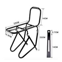 Heavy Duty Bike Front Rack Sturdy Front Bike Cargo Rack Universal Adjustable and User-Friendly to Install for Commuters