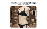 2 Pieces Underwire Shaping Bikini Padded Triangle Cup Bikini Sexy Design Push up Bathing Suit for Young Adults, Teens, Swimming, Summer, Sunbathing