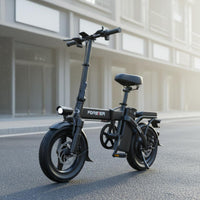National Standard Compliant Folding Electric Bike Foldable Electric Cycle Power Assist Portable Electric Bicycle Shock Absorption for Commuters, Students, University