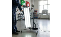 Floor Standing Bodywork Light Caster Wheels Bodywork Repair Lamp Adjustable Auto Tool