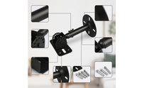 Adjustable Speaker Mounting Bracket with Telescoping Arm Retractable Speaker Mount with Telescopic Arm Universal Heavy Duty for Home Theater Installers, Audiophiles, Meeting Room, KTV