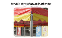Sloped Roof Canopy Foldable Design Folding Vendor Tent Versatile Mobile Event Tent for Street Vendors, Shop Owners, Storefronts, Driveways, Patios