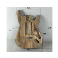 Unfinished Maple Electric Guitar Body DIY ST-Style Design Guitar Body Customizable Musical Instrument Part Ready to Paint for Repair