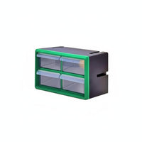 Transparent Drawers Stackable Small Parts Drawer adaptable Design Multi-Drawer Sorting Cabinet vertical surfaceMountable Hardware Storage tag holder slots for DIY devotees, Professionals, Workshop, Garage, Repair Shop, Craft Room