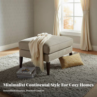 Modern Minimalist Upholstered Accent Chair Designer Aesthetic Upholstered Armchair Small Footprint Single Sofa Soft Cushioning for Apartment Dwellers, Interior Designers, Business Owners, Living Room, Bedroom, Reception Area, Reading Nook