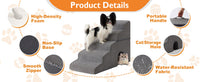 Pet Staircase for Small Dogs with Removable Washable Sponge Steps
