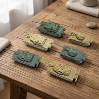 1:144 Armored Vehicle Model Set Easy Assembly Scale Model Armored Vehicle Miniature Armed Forces Vehicle Collection Glue No-Glue