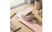 Postage Stamp Border Punch Decorative Embossing Punch Compact Paper Perforator with Zigzag Pattern for Crafters, Kids