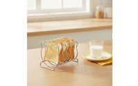 Toast Rack with Bear Frame Compact Stainless Steel Toast Holder Bread Serving Rack Cute Sandwich Bread Holder Polished