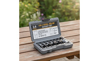14 Pieces Hex Bit Socket Set Precision-Machined Hex Bit Socket Set with Storage Case Professional Tool for Handymen, Garage