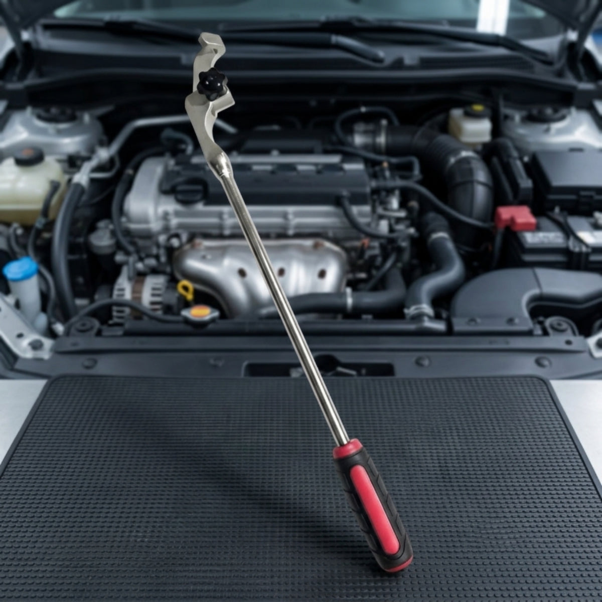 Wrench with Rubber Handle Maximum Leverage Wrench Extension Tool Nongrip-Enhanced Leverage Amplifier Bar for Mechanics, Home Handymen