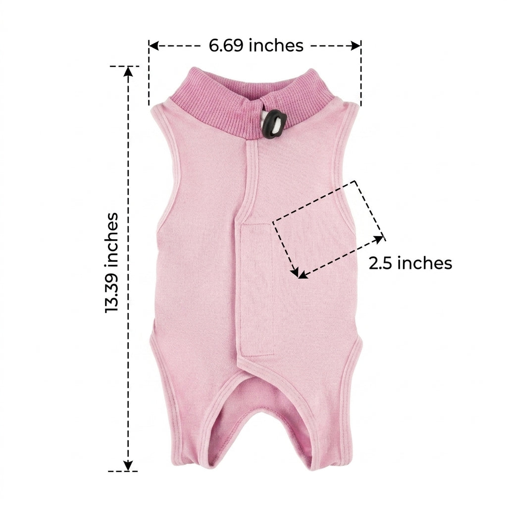 Cat Recovery Suit, Modal Neuter Suit for Cats with Fasteners, Sleeveless Post Surgery Cat Clothes, Anti-Licking Recovery Suit for Cats and Dogs