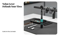 17 Pieces Cycle Tension Wrench Set High Precision Cycle Servicing Tool Click Type Mini Tension Wrench Kit for Bikers, Biking, Workshop, Trail Riding