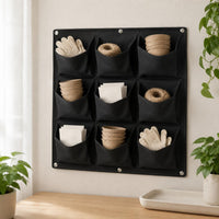 Vertical Planter Bag Reinforced Edges Wall Planter Simple to Install to Mount