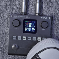 Stompbox Type Guitar Multi Effects Pedal LCD Screen Multi Effects Pedal Tuner Built in Guitar Amp Simulator for Practice, Studio, Stage