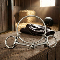Racing Horse Bit 130 Mm Mouth Length Jointed Horse Bit Balanced Pressure Reduces Pinching