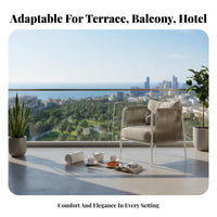 4 Pieces Weather-Resistant 4-Piece Woven Sofa Set Modern Design outsidedoor Furniture Water Repellent paddings Lounge Group Removable padding enclosures for Hospitality Businesses, Patio Entertainers, Balcony, Garden, waterside, Porch
