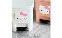Cartoon Cat Pedal Bin Large Capacity Lidded Foot Pedal Trash Can Elegant Design Appearance Adorable Feline Wastebasket for Kids, Washroom, Bedroom