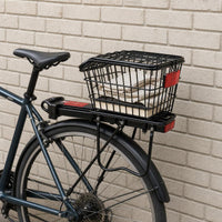 Bicycle Rear Basket with Rack for Mountain Bikes, Kids' Foldable Bikes, and Commuter Bicycles