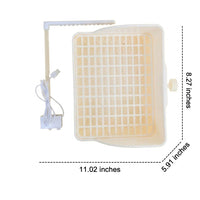 Automatic Bird Bath with Shower, Portable Pet Bird Bath and Bird Shower Basin, Waterfall Shower Tray for Parrot Cockatiel Budgie