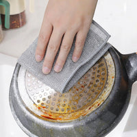 Heavy-Duty Scouring Pads and Cleaning Cloth, Non-Scratch Dishcloth for Pots and Pans, Double-Sided for Kitchen Cookware