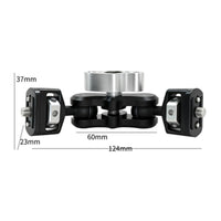 Double Ball Versatile Arm Adjustable Quick Release Versatile 360-Degree arm° Rotation for Videographers, Studio