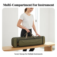 Erhu Bag Thickened Padding Erhu Carrying Case Large Capacity Chinese Fiddle Gig Bag for Music Students, Artists, Performances, Rehearsals, Concerts