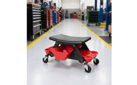 Detailing Stool Comfortable Automotive Stool with Storage Drawers Stable Creeper Seat with Trays for Mechanics