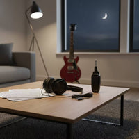 Non-Drilling Wireless Guitar Transmitter and Receiver Clamp-on Guitar Wireless System Compact Stable for Guitarists