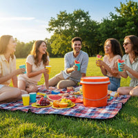 Portable Thermal Container Thickened Wall Hot Food Transport Container Insulated Beverage Barrel Leakproof Closure Beverage Ice