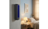 Fan with Phone Holder Rounded Edges Desktop Fan Narrow Grille Home Appliance
