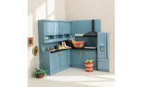 1/12 Dollhouse Kitchen Cabinet with Sink Modern Dollhouse Kitchen Set with Sink European-Style for Dioramas