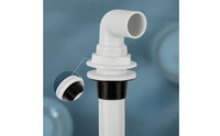 Baitwell Drain Pipe Kit Long-Lasting Boat Drain Tube with Elbow Hardware Sturdy Straight for Anglers, Fishing Boats Tanks