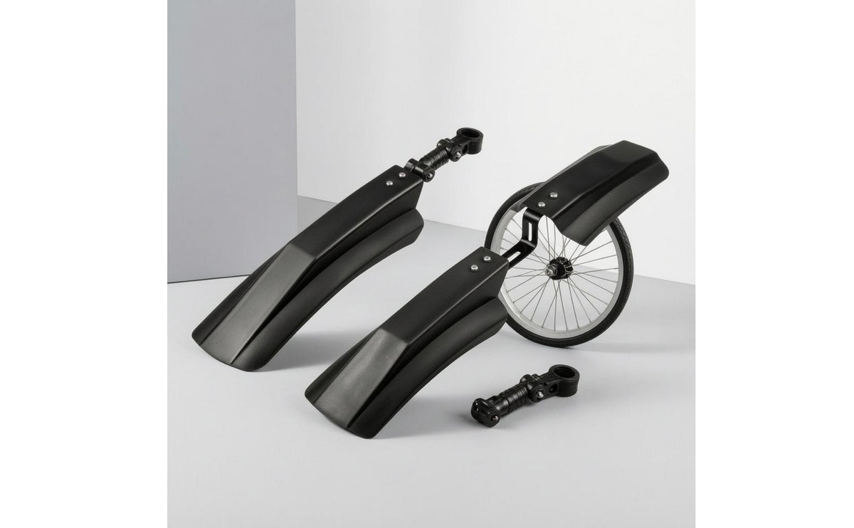 2 Pieces Curved Quick-Release Mudguard Set Matte Quick Release Mudguard Set Black Cycling Gear Rigid Plastic