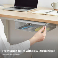 Stick-on Sliding Drawer Self-Adhesive Add-on Sliding Organizer Pull-out Design