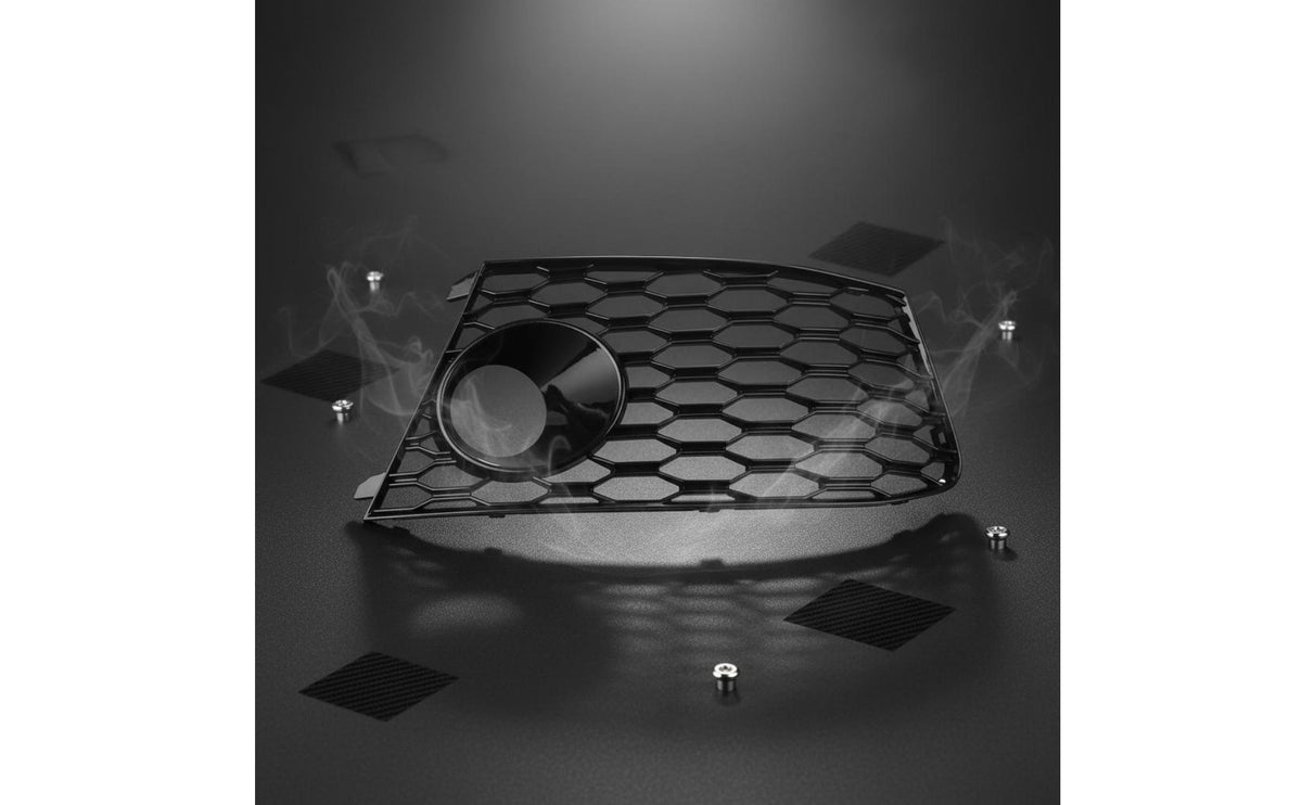Front Fog Light Cover Gloss Front Fog Light Grille Sporty Upgrade for Car Enthusiasts