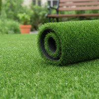 Artificial Grass Turf for Outdoor Landscaping and Decoration, Realistic Synthetic Lawn Carpet