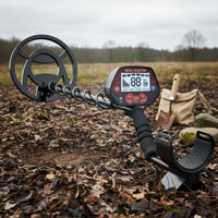 High Sensitivity Large Screen Metal Locator Precise Targeting Mode Digital Metal Locator with Display Portable Outdoor Tool Lightweight Grip for Beginners, Field, Beach, Park