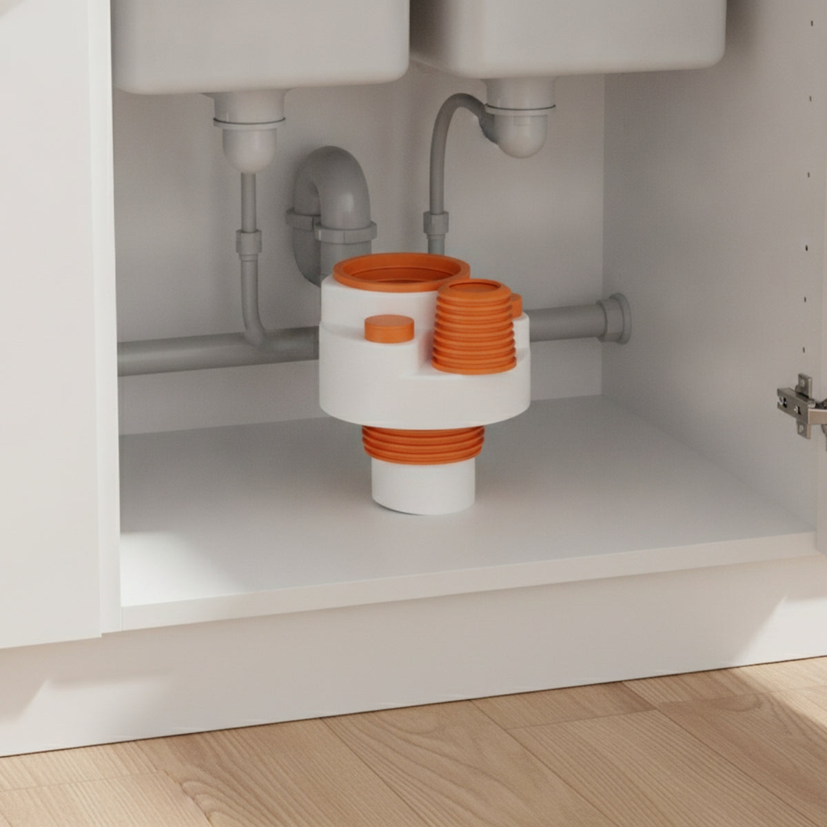 Drain Adapter with Sealing Cap Anti Odor Multi Branch Drain Adapter Sealed for Laundry Room