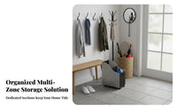 With Wheels Fitness Mat Holder Rack Space-Saving Rolling Fitness Equipment Organizer Large Capacity Fitness Mat Storage Rack Lockable Casters for Living Room, Entryway