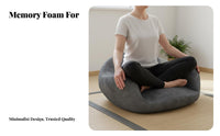 Ergonomic Meditation Cushion Non-Collapsing Cross-Legged Sitting Cushion Long-Lasting Support Memory Foam Floor Chair for Adults, Relaxation, Tea Room