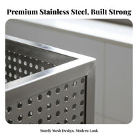 Rustproof Stainless Steel Window Rack Anti-Rust Wall Mounted Flower Box Sturdy Construction Wall Mounted Plant Shelf Heavy Duty for Apartment Dwellers, City Gardeners, Kitchen, Patio