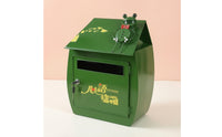 Lockable Frog Mailbox Metal Mailbox with Lock Compact Post Box Secure for Entryway